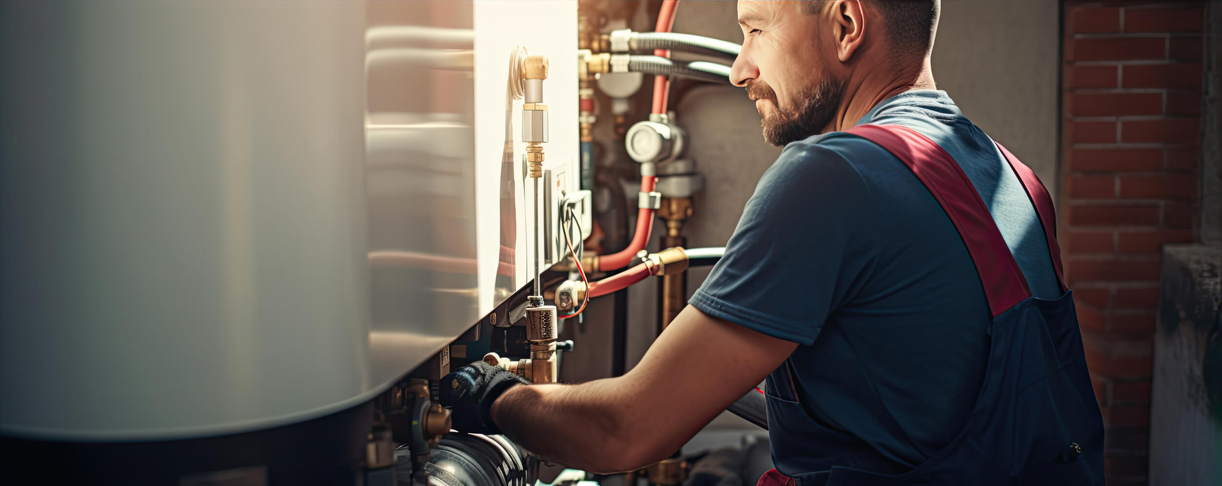 Heizung Wartung durch Fachhandwerker - Professionelle Installation und Service an moderner Heizungsanlage in Bielefeld